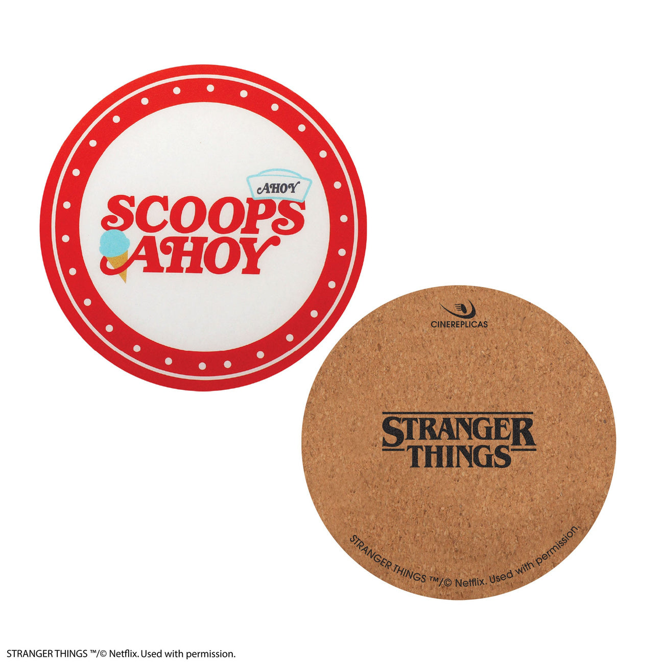 Produktbild Stranger Things Untersetzer Scoops Ahoy 4er-Pack