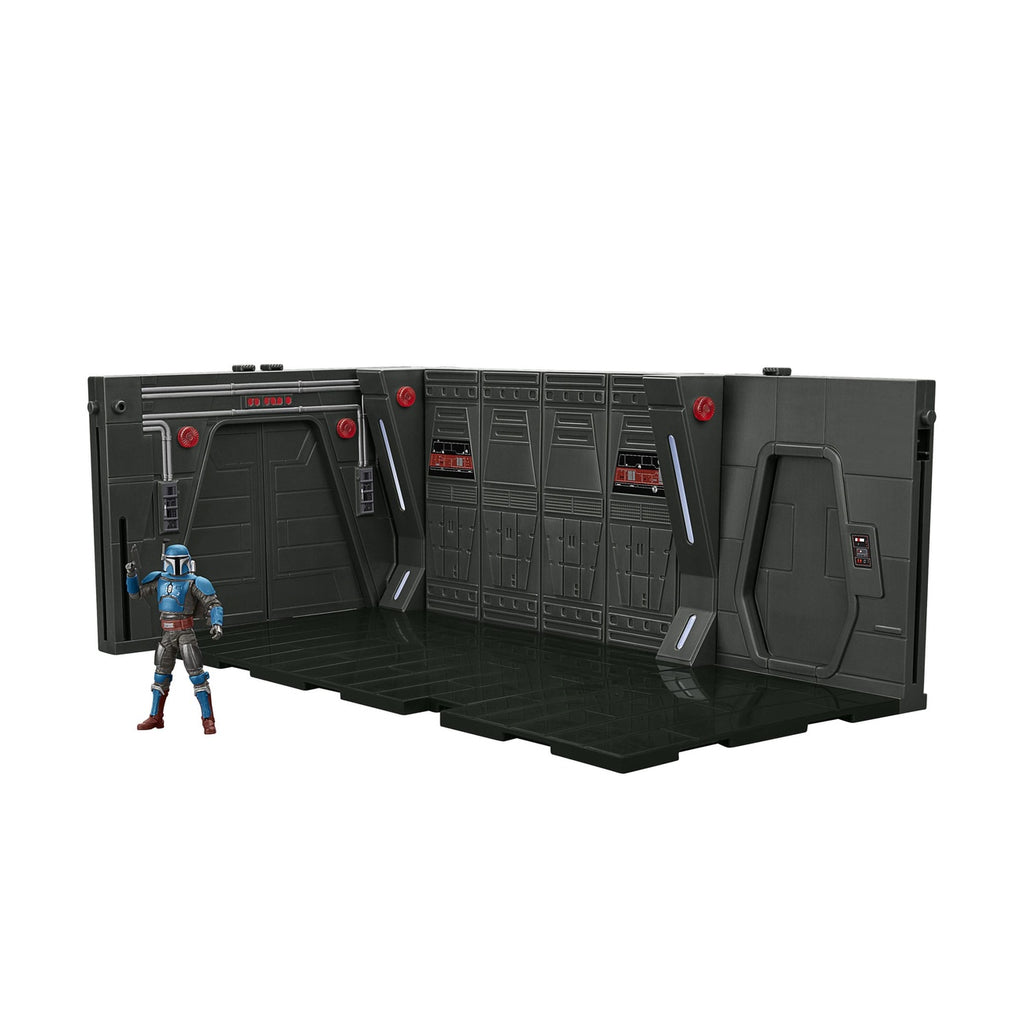 Produktbild Star Wars: The Mandalorian Vintage Collection Moff Gideon's Imperial Light Cruiser Hallway mit Mandalorian Privateer Act