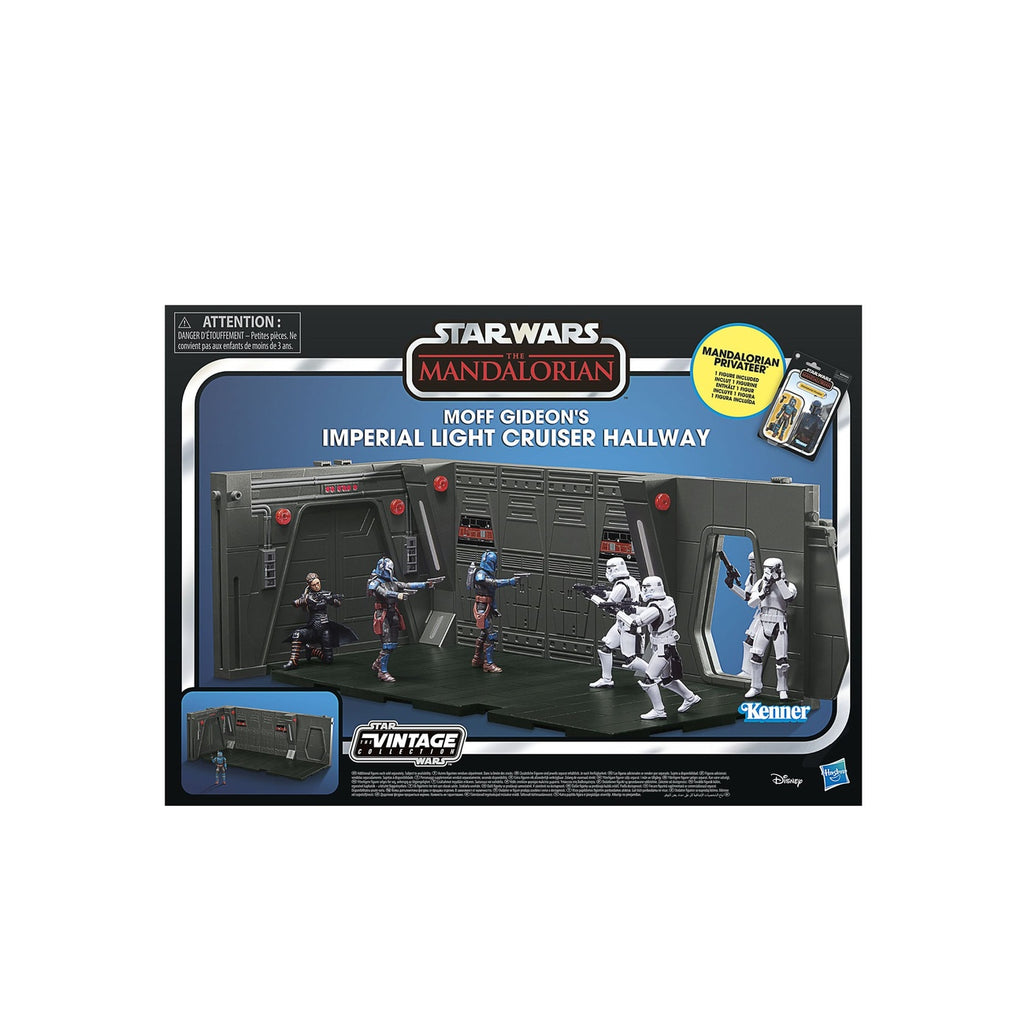 Produktbild Star Wars: The Mandalorian Vintage Collection Moff Gideon's Imperial Light Cruiser Hallway mit Mandalorian Privateer Act