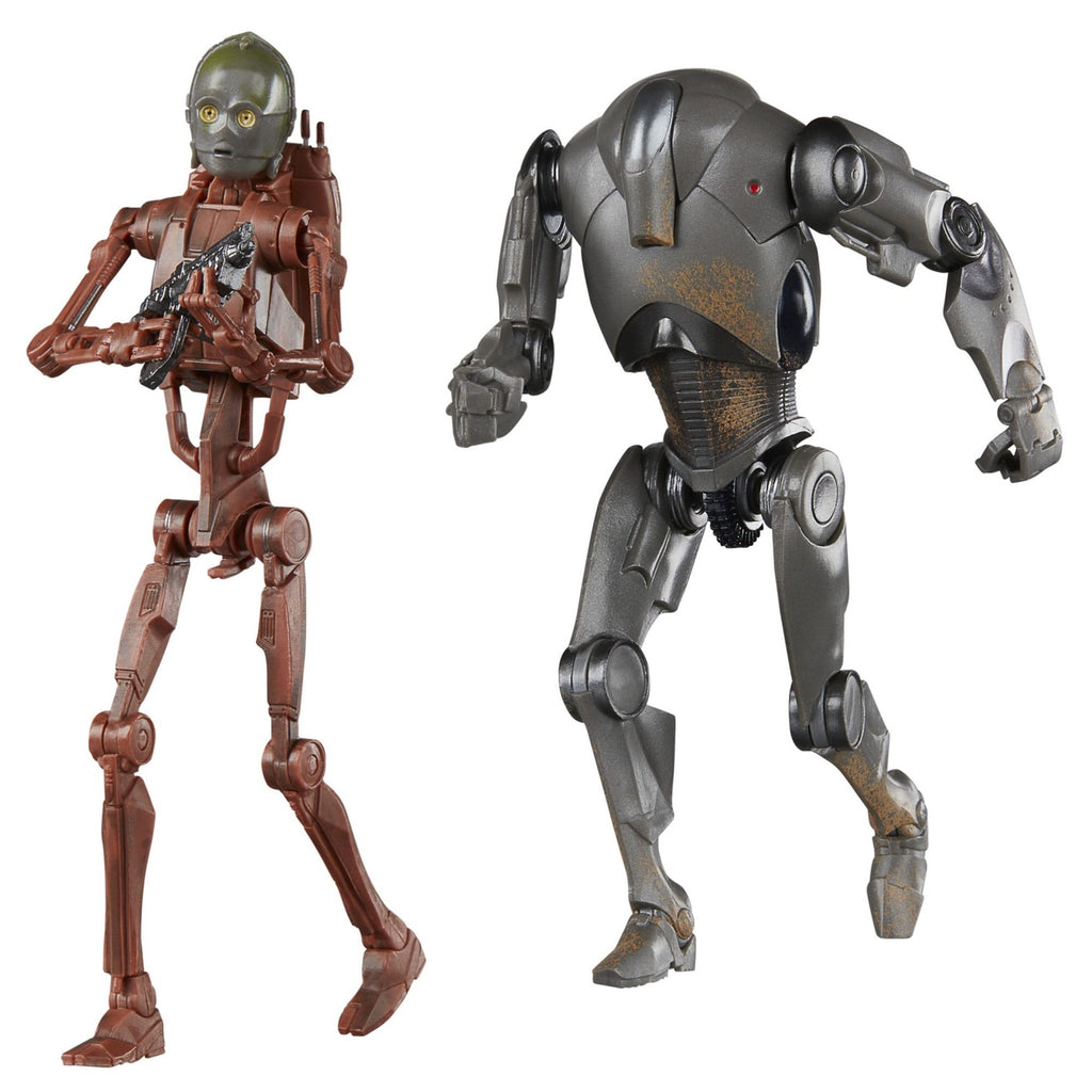 Produktbild Star Wars Episode II Black Series Actionfiguren 2er-Pack C-3PO (B1 Battle Droid Body) & Super Battle Droid 15 cm