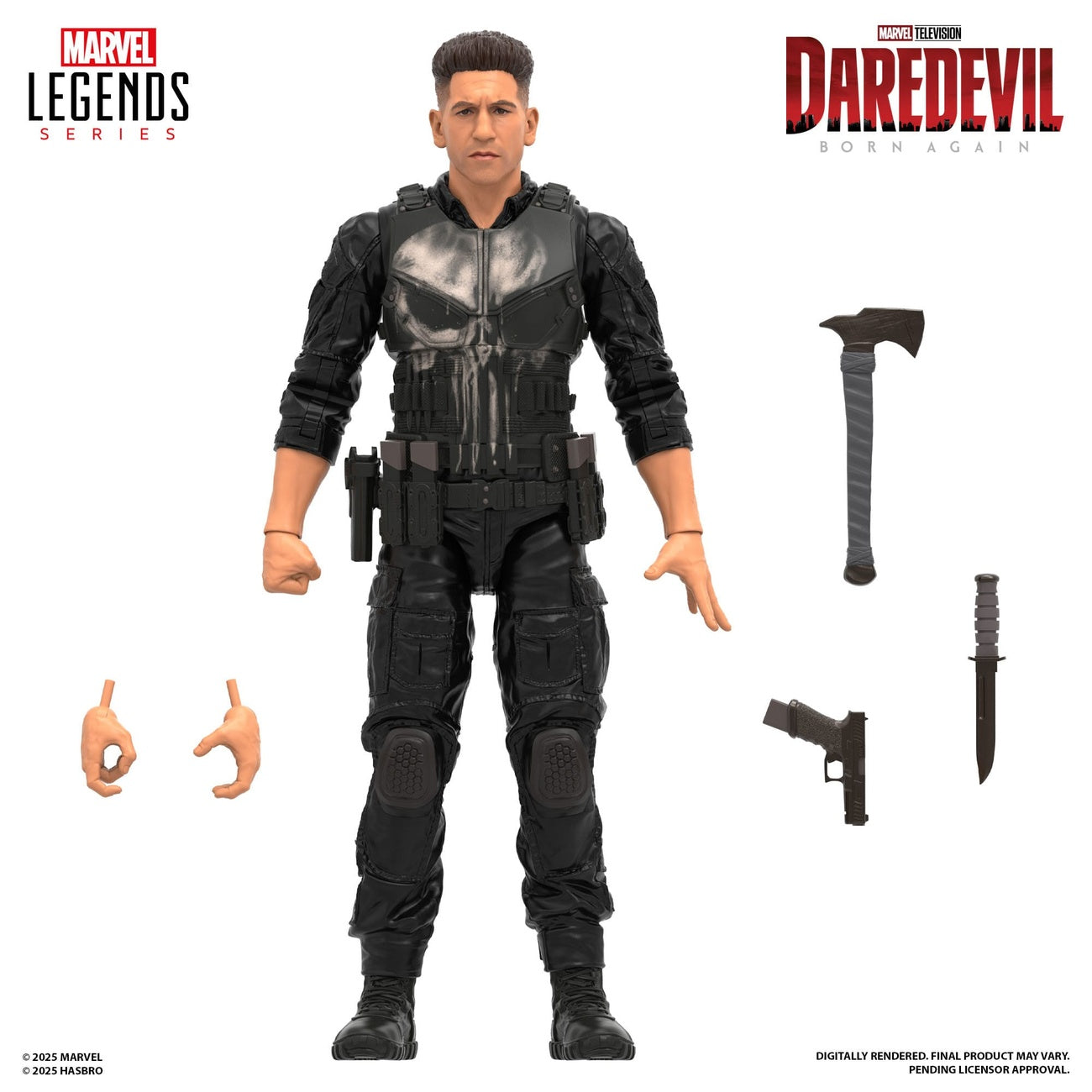 Produktbild Daredevil: Born Again Marvel Legends Actionfigur Punisher 15 cm