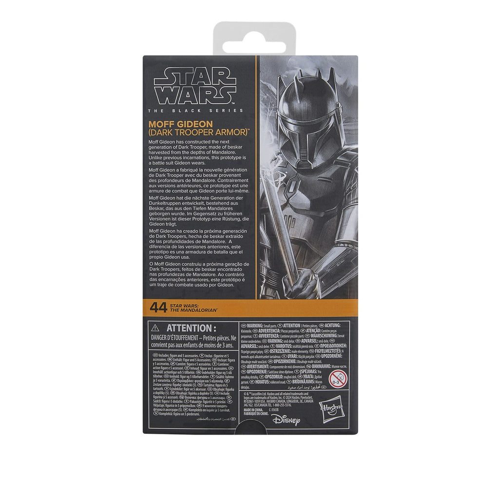 Produktbild Star Wars: The Mandalorian Black Series Actionfigur Moff Gideon (Dark Trooper Armor) 15 cm