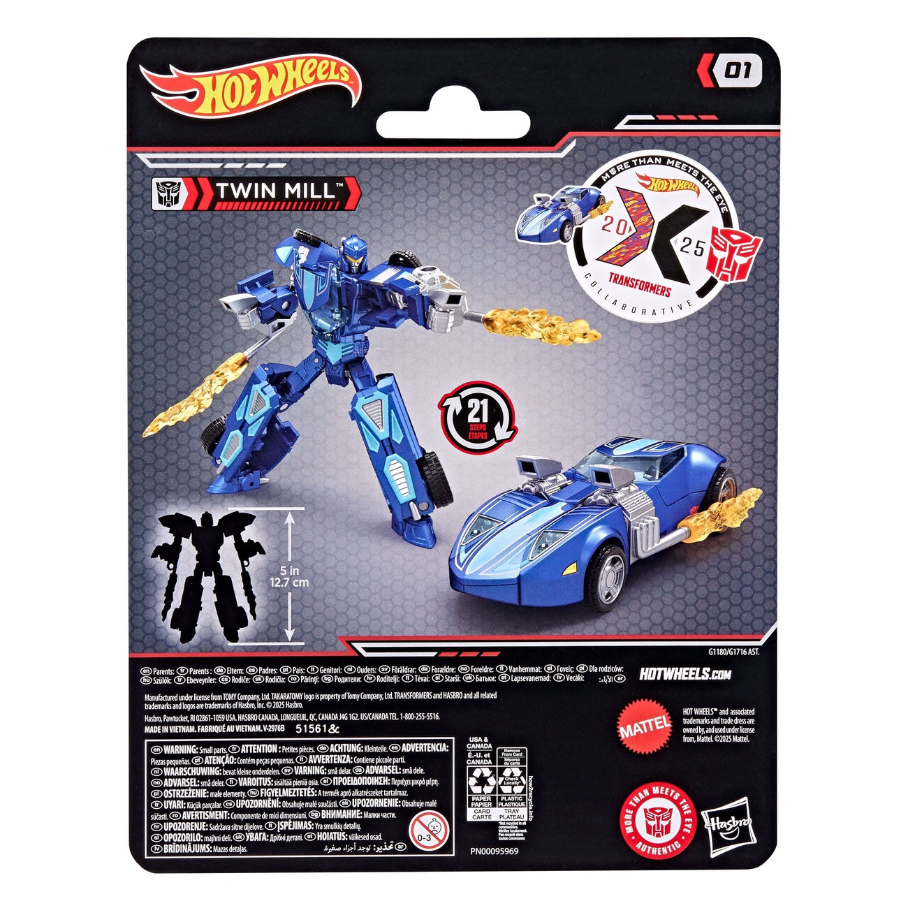 Produktbild Hot Wheels x Transformers Actionfigur Twin Mill 12 cm