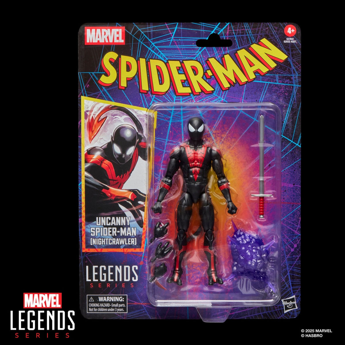 Produktbild Spider-Man Marvel Legends Retro Actionfigur Uncanny Spider-Man (Nightcrawler) 15 cm