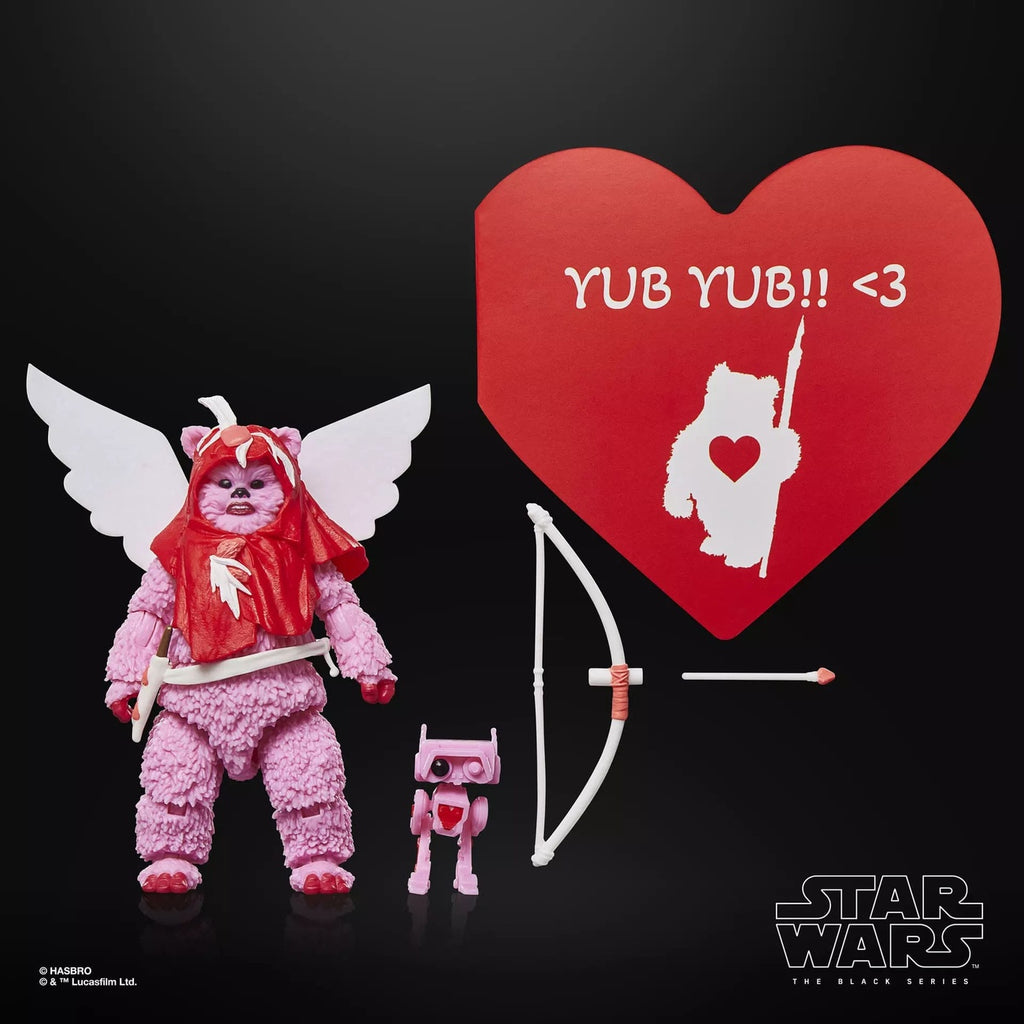 Produktbild Star Wars Black Series Actionfigur Ewok (Valentine’s Day Edition) 15 cm