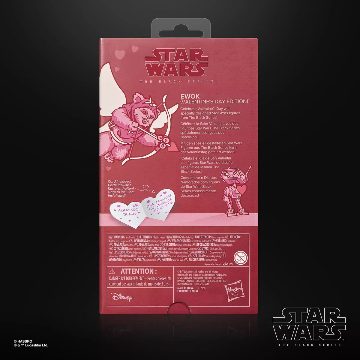 Produktbild Star Wars Black Series Actionfigur Ewok (Valentine’s Day Edition) 15 cm