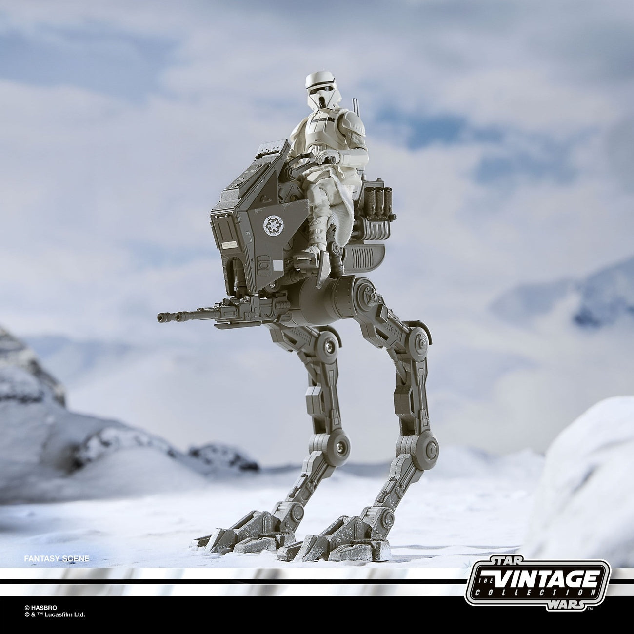 Produktbild Star Wars: The Mandalorian & Grogu Vintage Collection Fahrzeug Imperial Remnant AT-RT 10 cm