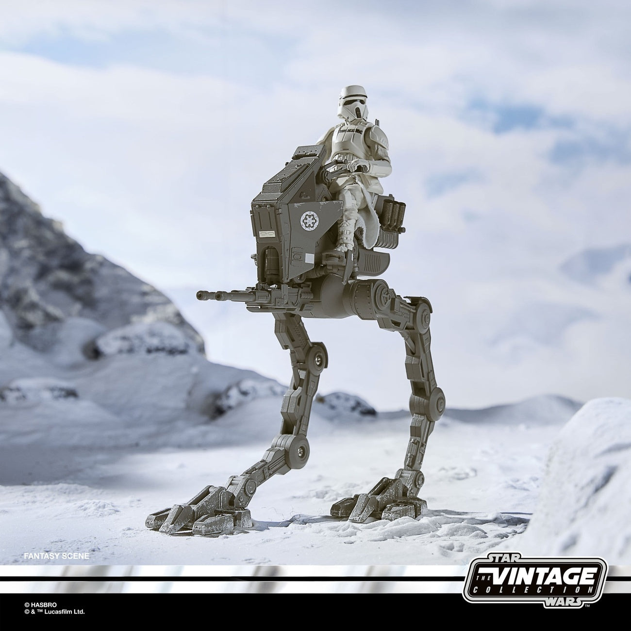 Produktbild Star Wars: The Mandalorian & Grogu Vintage Collection Fahrzeug Imperial Remnant AT-RT 10 cm