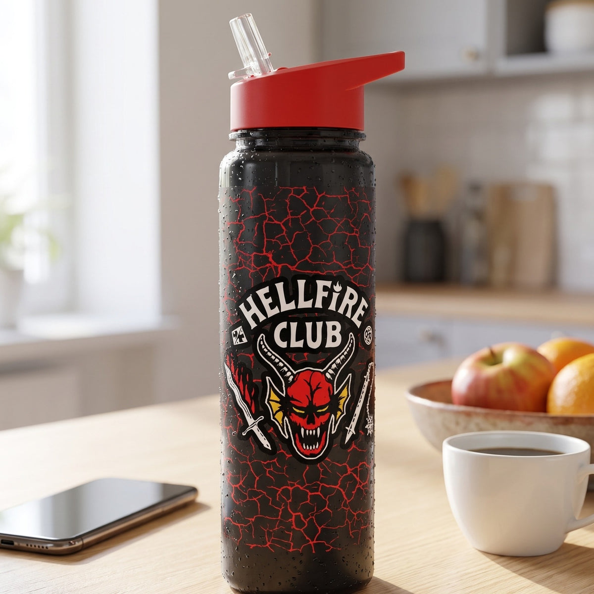 Produktbild Stranger Things 4 Trinkflasche Hellfire Club