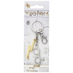 Produktbild Harry Potter Schlüsselanhänger Blitz & Brille (versilbert)