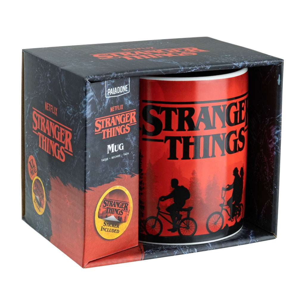 Produktbild Stranger Things Tasse mit Aufkleber XL