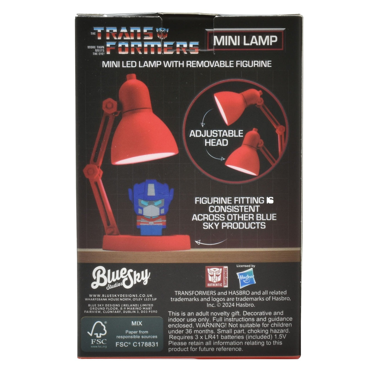 Produktbild Transformers Mini LED-Lampe mit Figur 10 cm