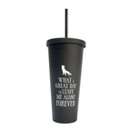 Produktbild Wednesday Tumbler mit Trinkhalmen 485 ml
