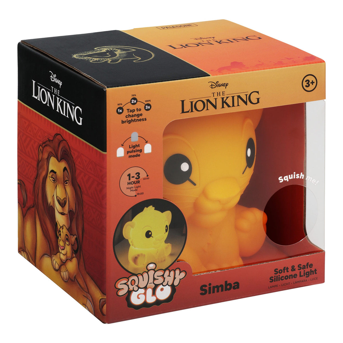 Produktbild Disney Squishy Glo Silikon-Leuchte König der Löwen Simba 15 cm