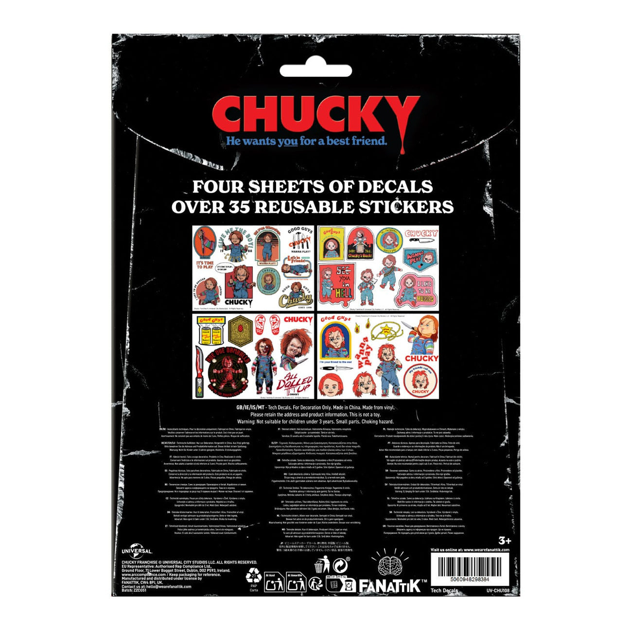 Product image Chucky Tech Sticker Pack