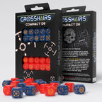 Produktbild Crosshairs Compact D6 Würfel Set Kobalt&Rot (20)