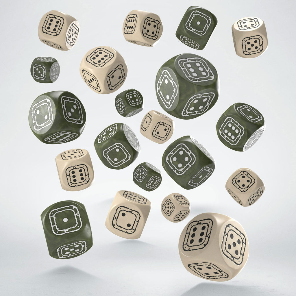 Produktbild Fortress Compact D6 Würfel Set Beige&Olive (20)