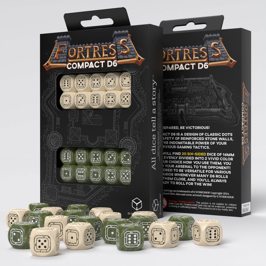 Produktbild Fortress Compact D6 Würfel Set Beige&Olive (20)
