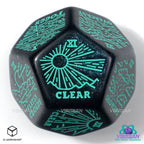 Product image Viridian Dice Jumbo Weather Generator Die D12 Turquoise