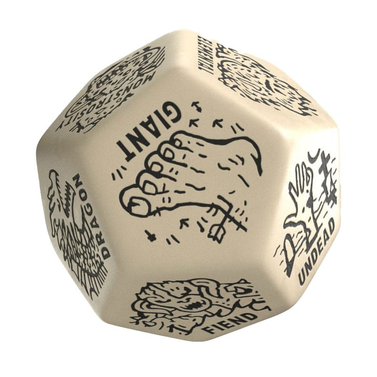 Product image Viridian Dice Jumbo Die Monster Generator D12 Beige