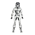 Produktbild Teenage Mutant Ninja Turtles Actionfigur Casey Jones Black & White 18 cm