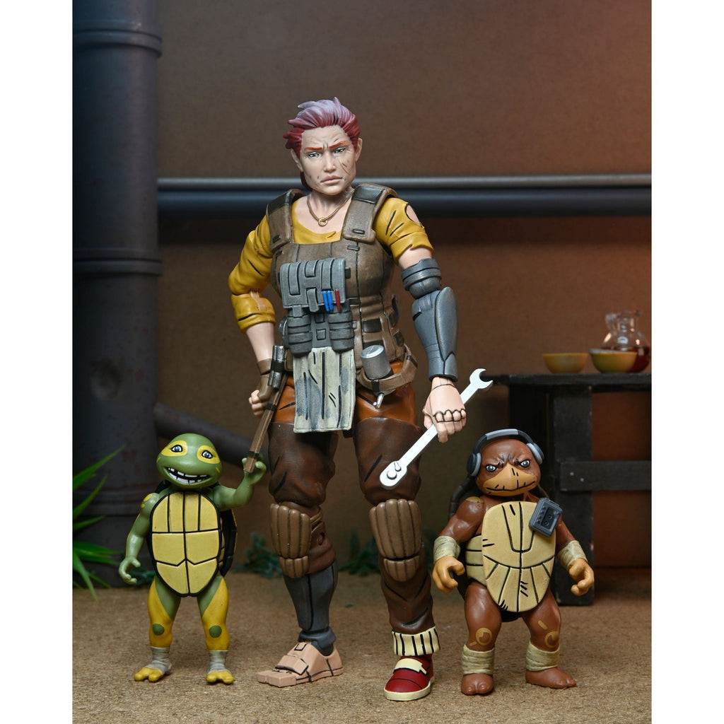 Produktbild Teenage Mutant Ninja Turtles (The Last Ronin The Lost Years) Actionfigur Grammy April with Baby Yi & Moja 18 cm