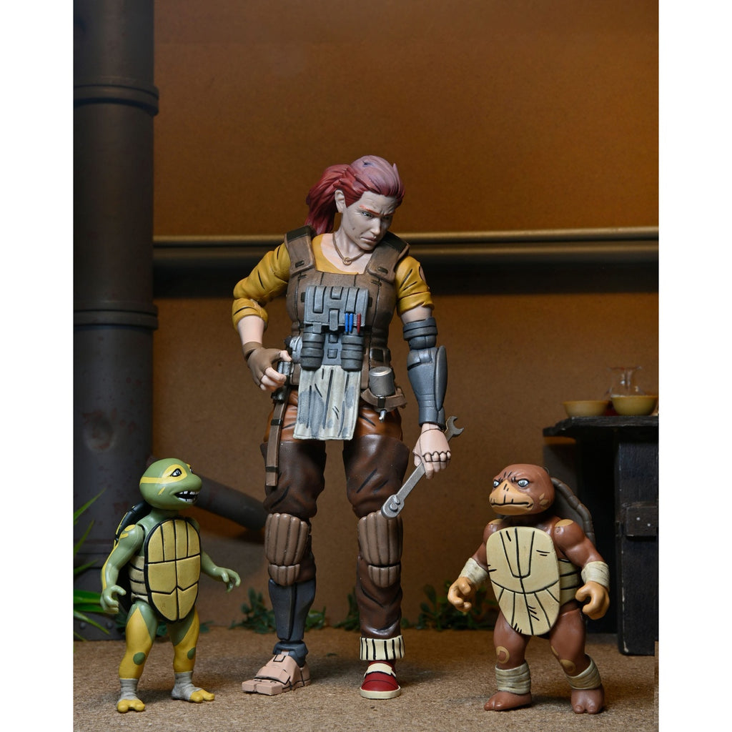 Produktbild Teenage Mutant Ninja Turtles (The Last Ronin The Lost Years) Actionfigur Grammy April with Baby Yi & Moja 18 cm