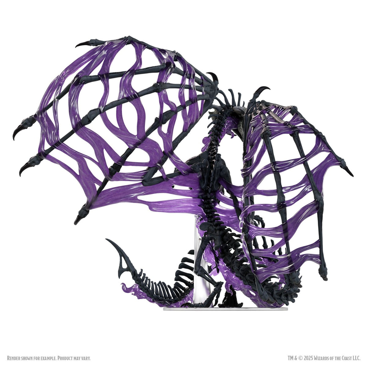Produktbild D&D Icons of the Realms Boxed Miniaturen vorbemalt Black Dracolich 30 cm