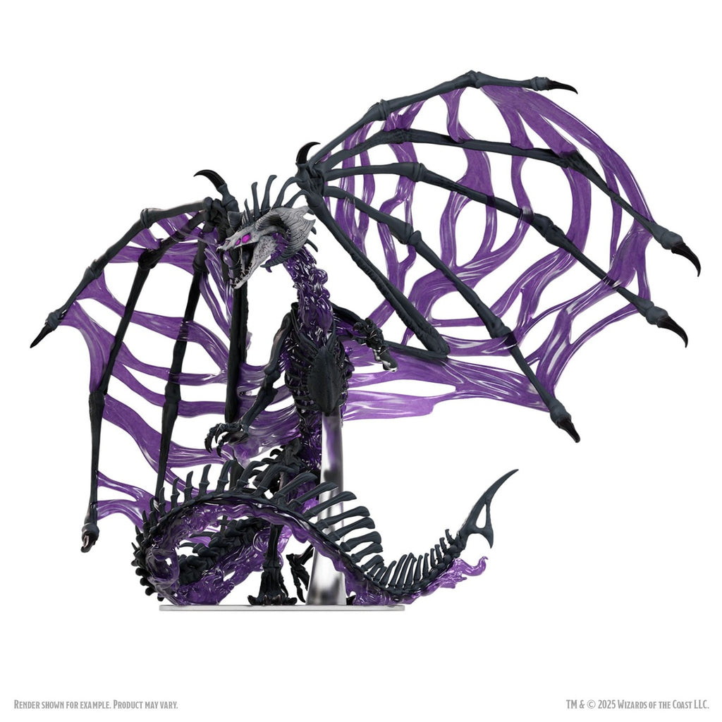 Produktbild D&D Icons of the Realms Boxed Miniaturen vorbemalt Black Dracolich 30 cm