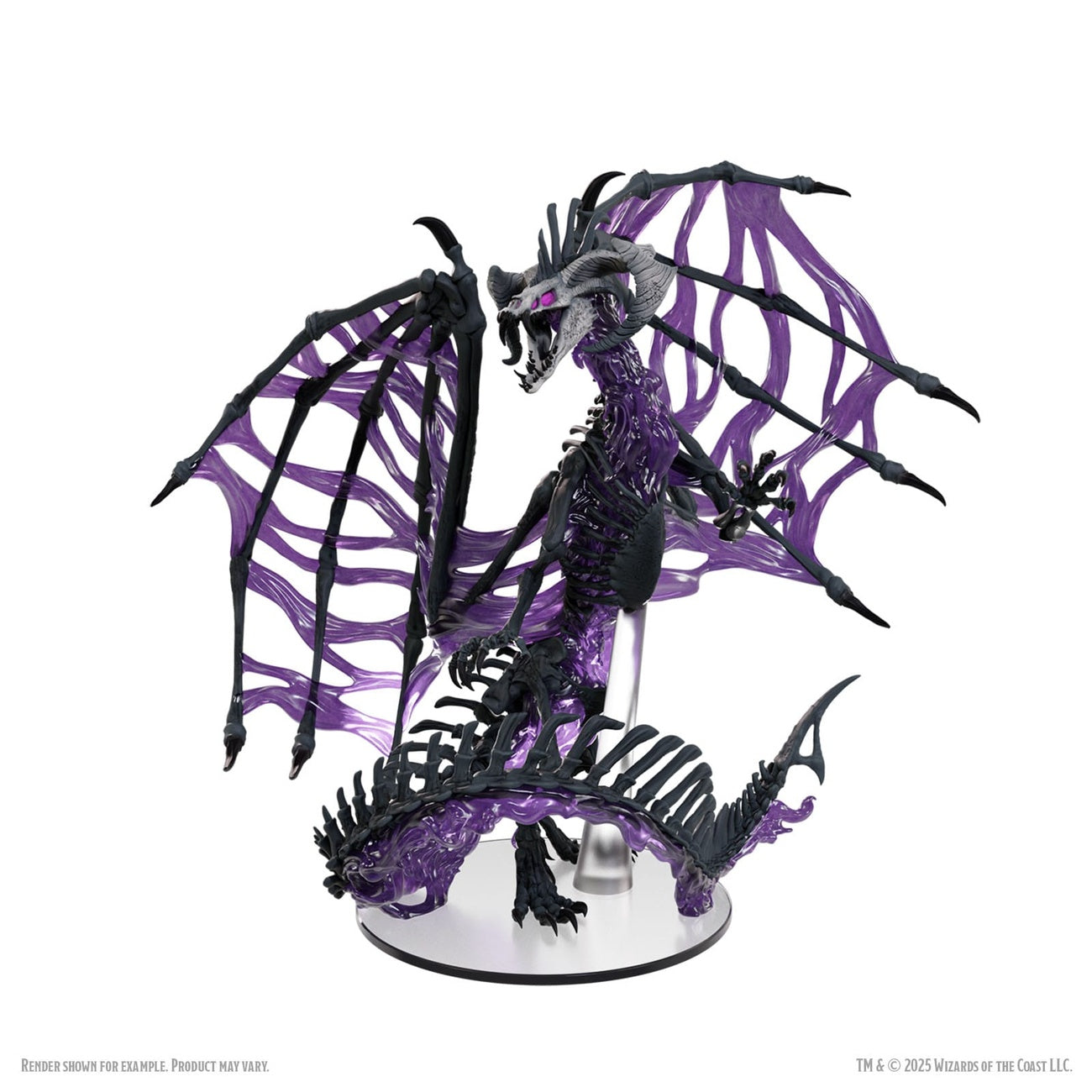 Produktbild D&D Icons of the Realms Boxed Miniaturen vorbemalt Black Dracolich 30 cm