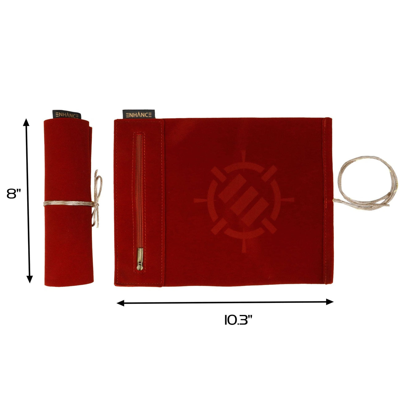Produktbild Enhance Tabletop Roll on a Scroll Würfeltasche mit Würfel Rot