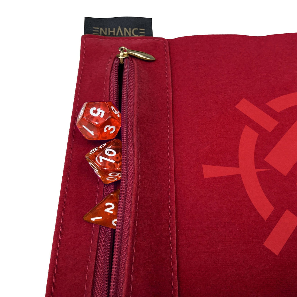 Produktbild Enhance Tabletop Roll on a Scroll Würfeltasche mit Würfel Rot