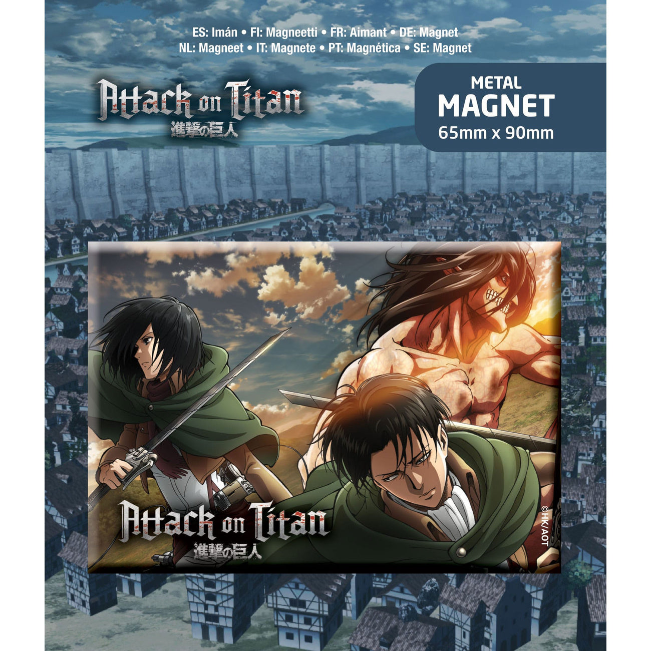 Produktbild Attack on Titan Magnet Trio
