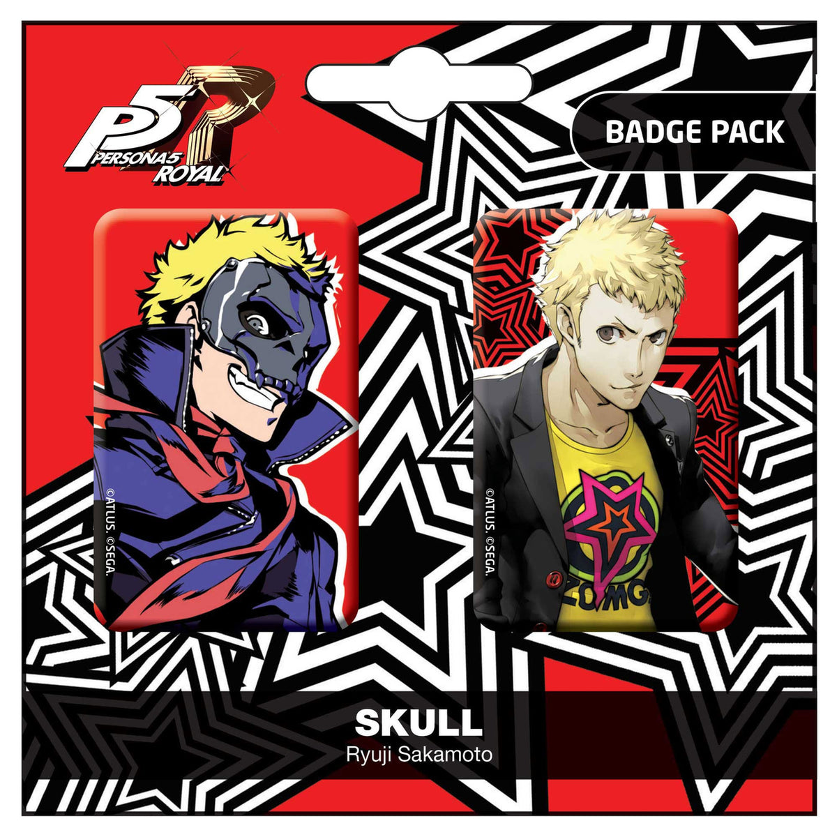 Produktbild Persona 5 Royal Ansteck-Buttons Doppelpack Skull / Ryui Sakamoto