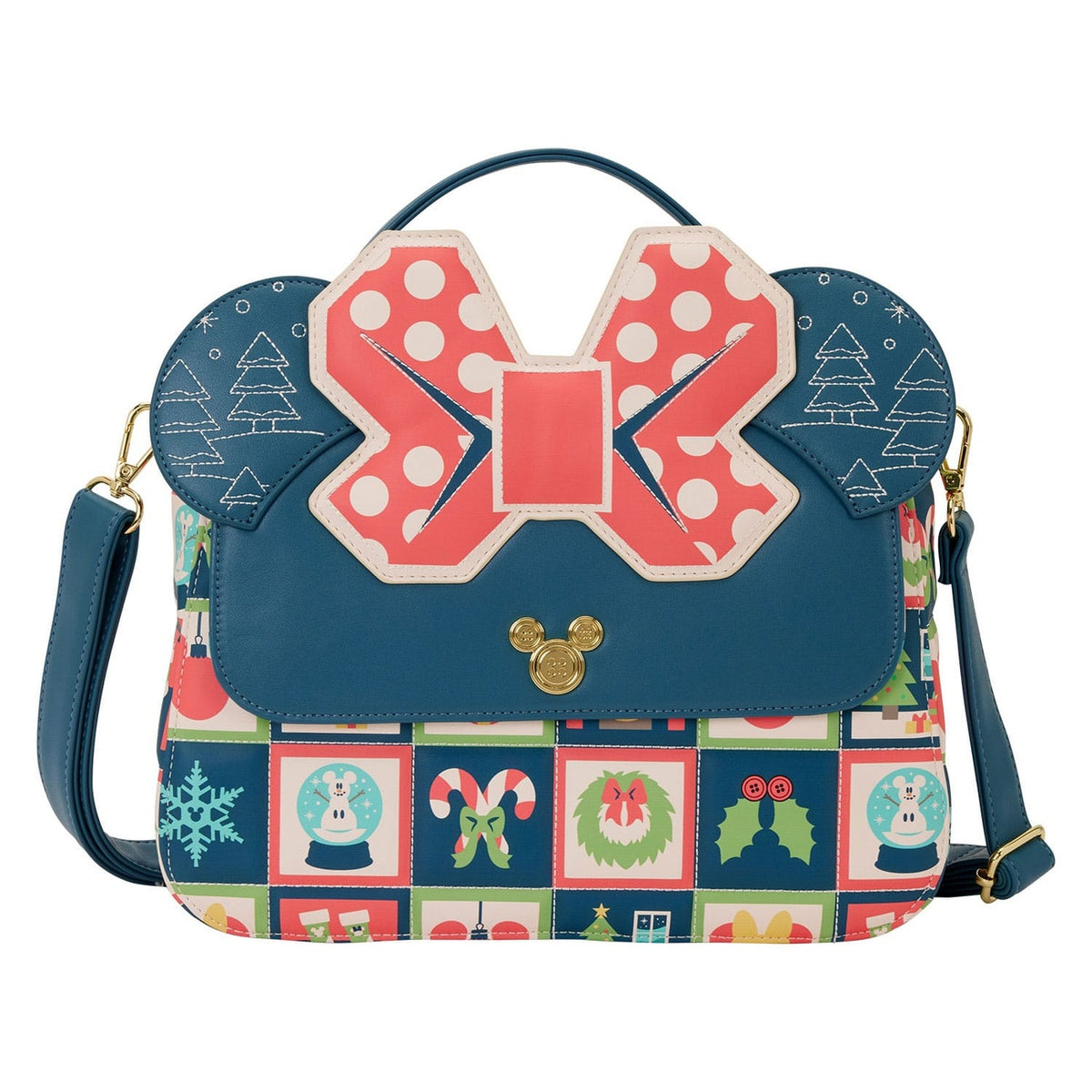 Produktbild Disney by Loungefly Umhängetasche Mickey and Minnie Holiday
