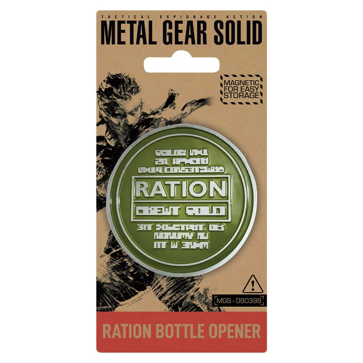 Product image Metal Gear Solid Bottle Opener Solid Ration 8 cm
