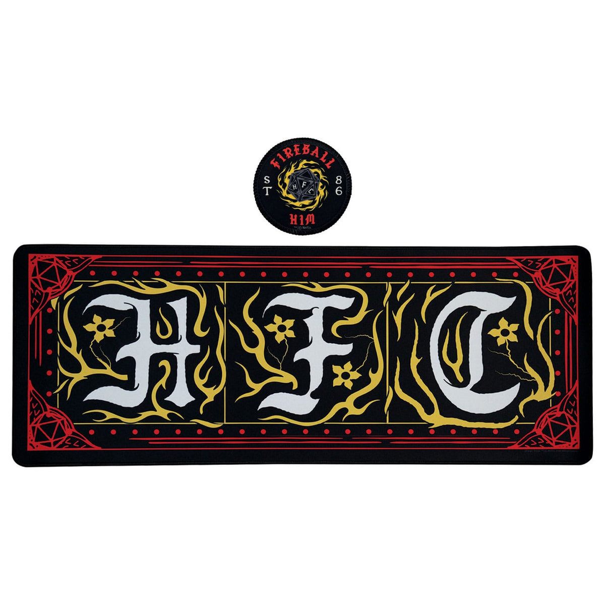 Produktbild Stranger Things Schreibtischunterlage & Untersetzer Hellfire Club