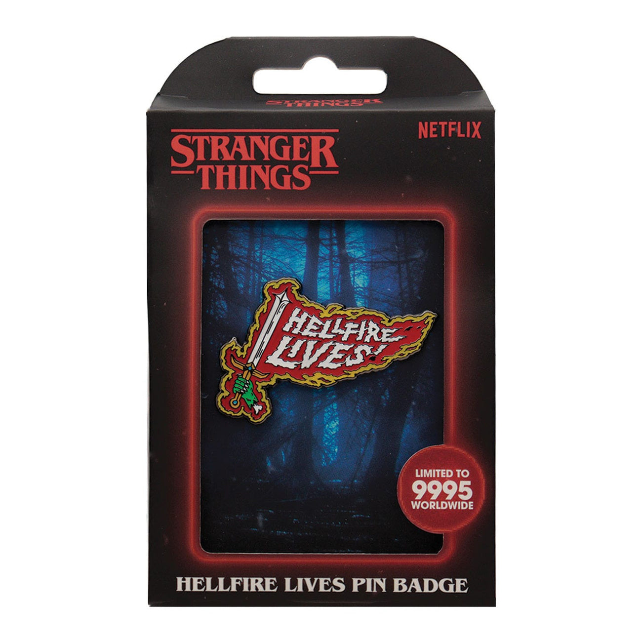Produktbild Stranger Things Ansteck-Pin Hellfire Lives Limited Edition