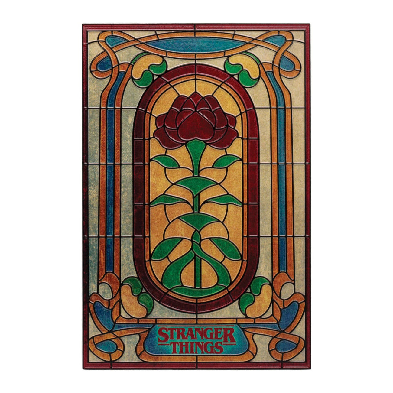 Produktbild Stranger Things Resinschild Creel House Stained Glass Window