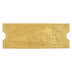 Produktbild Der Polarexpress Replik Train Ticket 24k Gold Plated Limited Edition