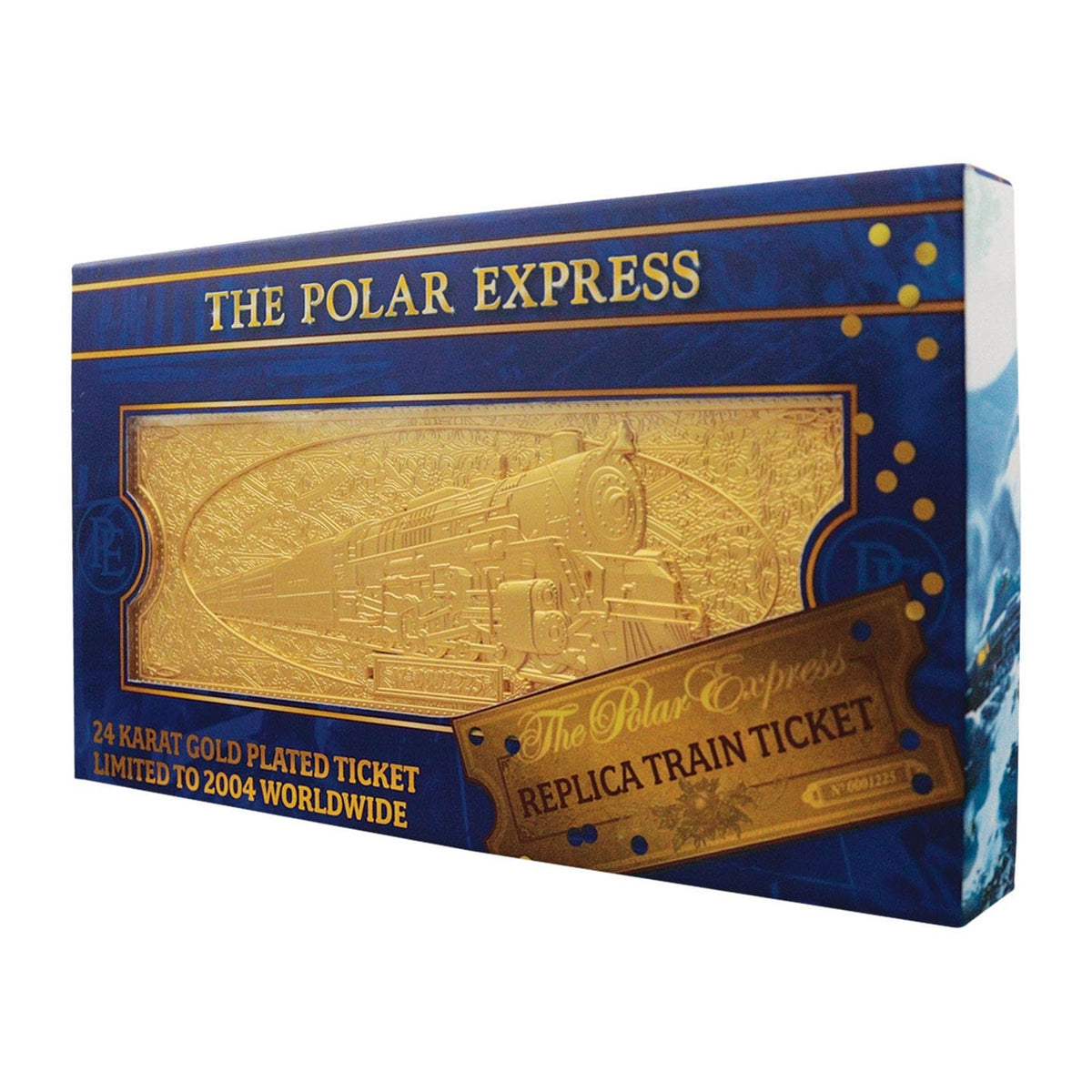Produktbild Der Polarexpress Replik Train Ticket 24k Gold Plated Limited Edition