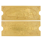 Produktbild Der Polarexpress Replik Train Ticket 24k Gold Plated Limited Edition