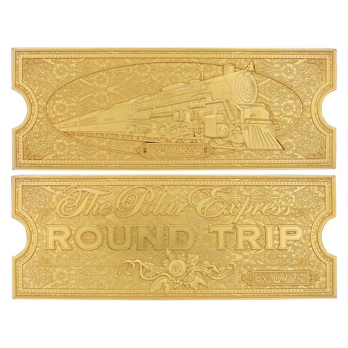 Produktbild Der Polarexpress Replik Train Ticket 24k Gold Plated Limited Edition