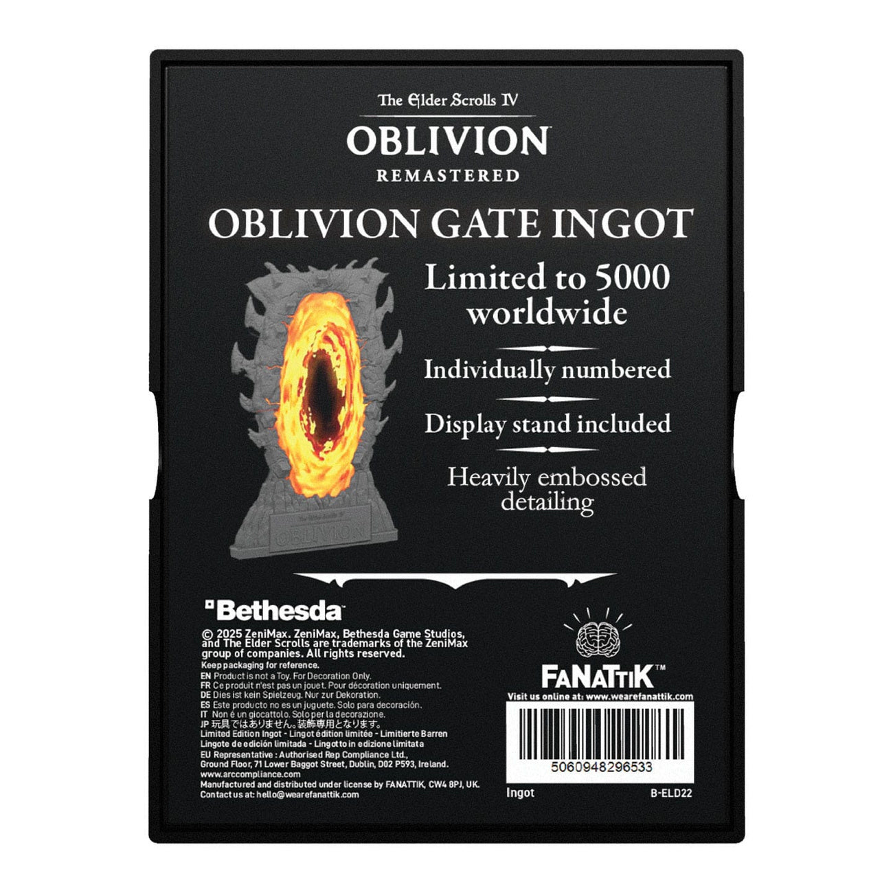 Produktbild The Elder Scrolls IV: Oblivion Metallbarren Gates