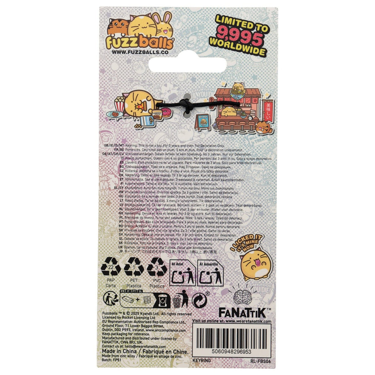 Produktbild Fuzzballs Schlüsselanhänger Whisky Noodles Limited Edition