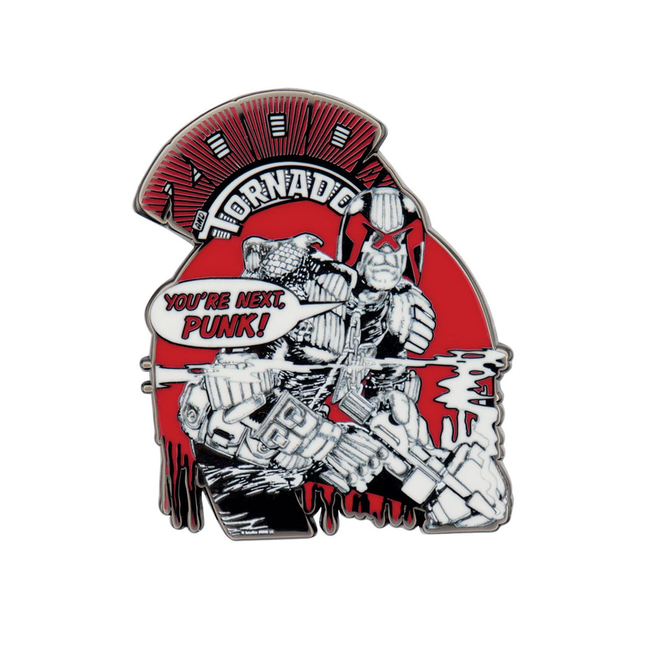 Produktbild 2000 AD Ansteck-Pin Judge Dredd You're Next Punk Limited Edition