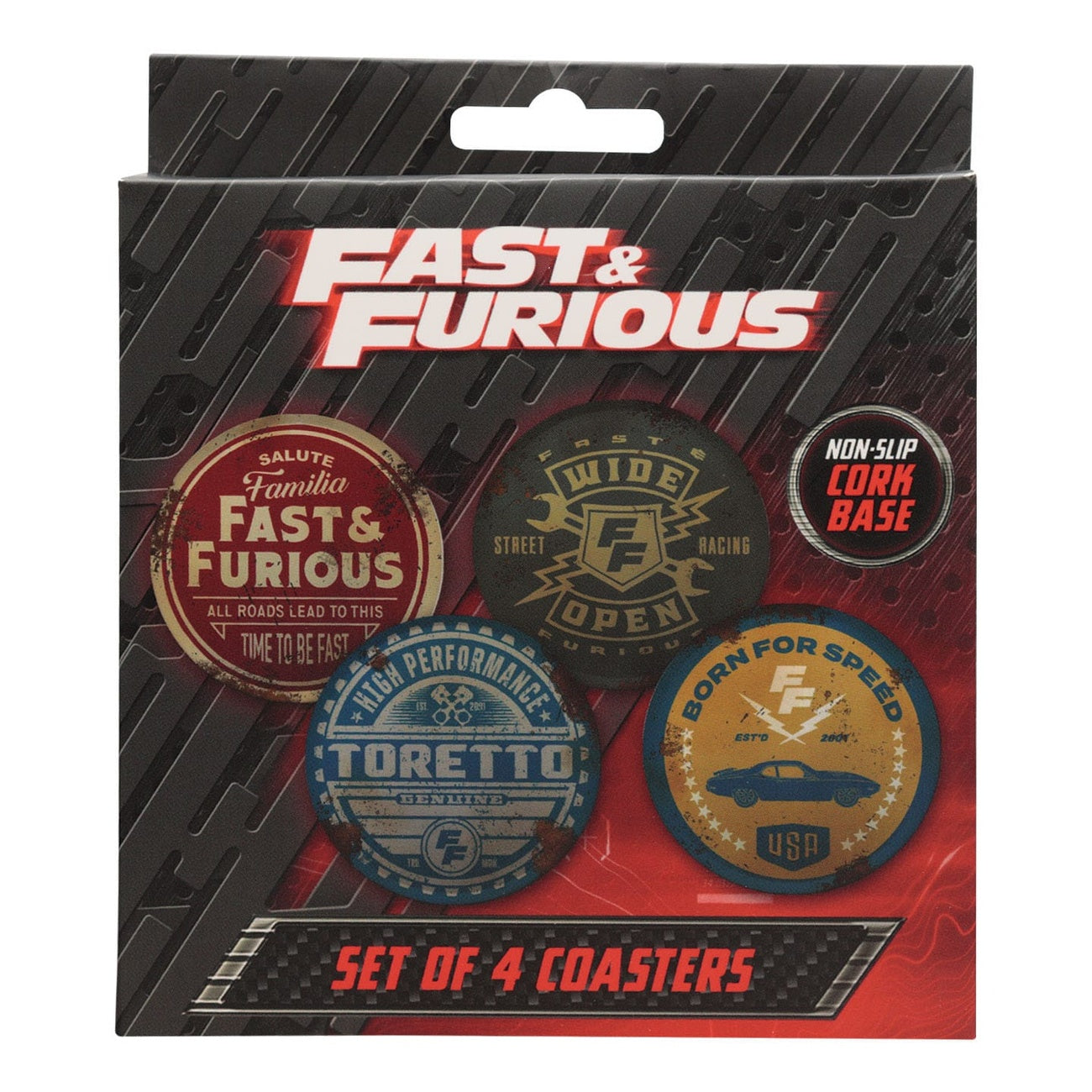 Product image Fast & Furious Coaster 4-Pack Vintage Style