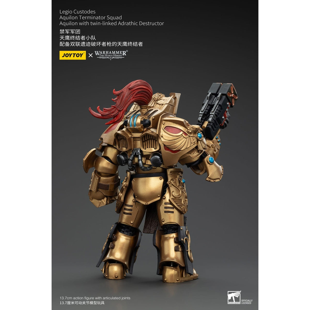 Produktbild Warhammer The Horus Heresy Actionfigur 1/18 Legio Custodes Aquilon Terminator Squad Aquilon with twin-linked Adrathic De