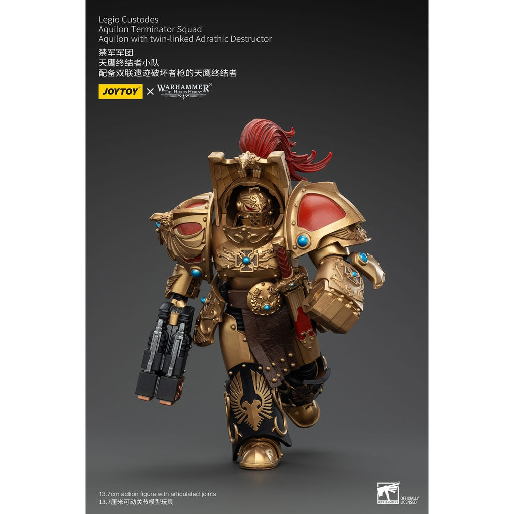Produktbild Warhammer The Horus Heresy Actionfigur 1/18 Legio Custodes Aquilon Terminator Squad Aquilon with twin-linked Adrathic De