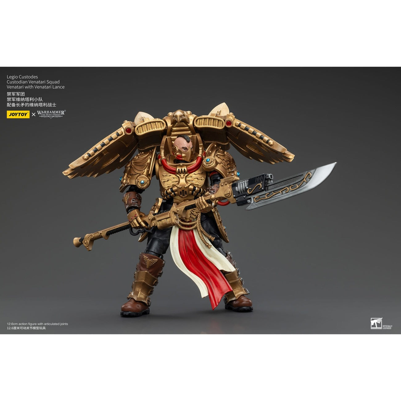 Produktbild Warhammer The Horus Heresy Actionfigur 1/18 Legio Custodes Custodian Venatari Squad Venatari with Venatari Lance 13 cm